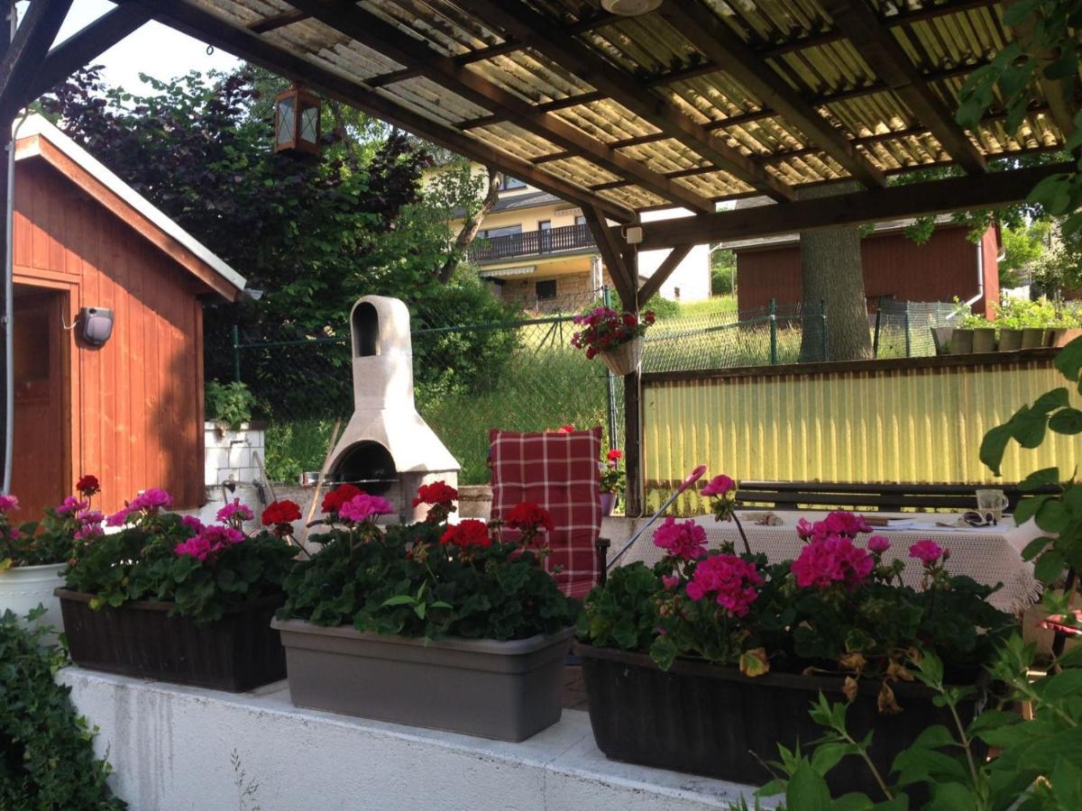 Apartamento Am Balkon Des Erzgebirges Bernsbach Exterior foto